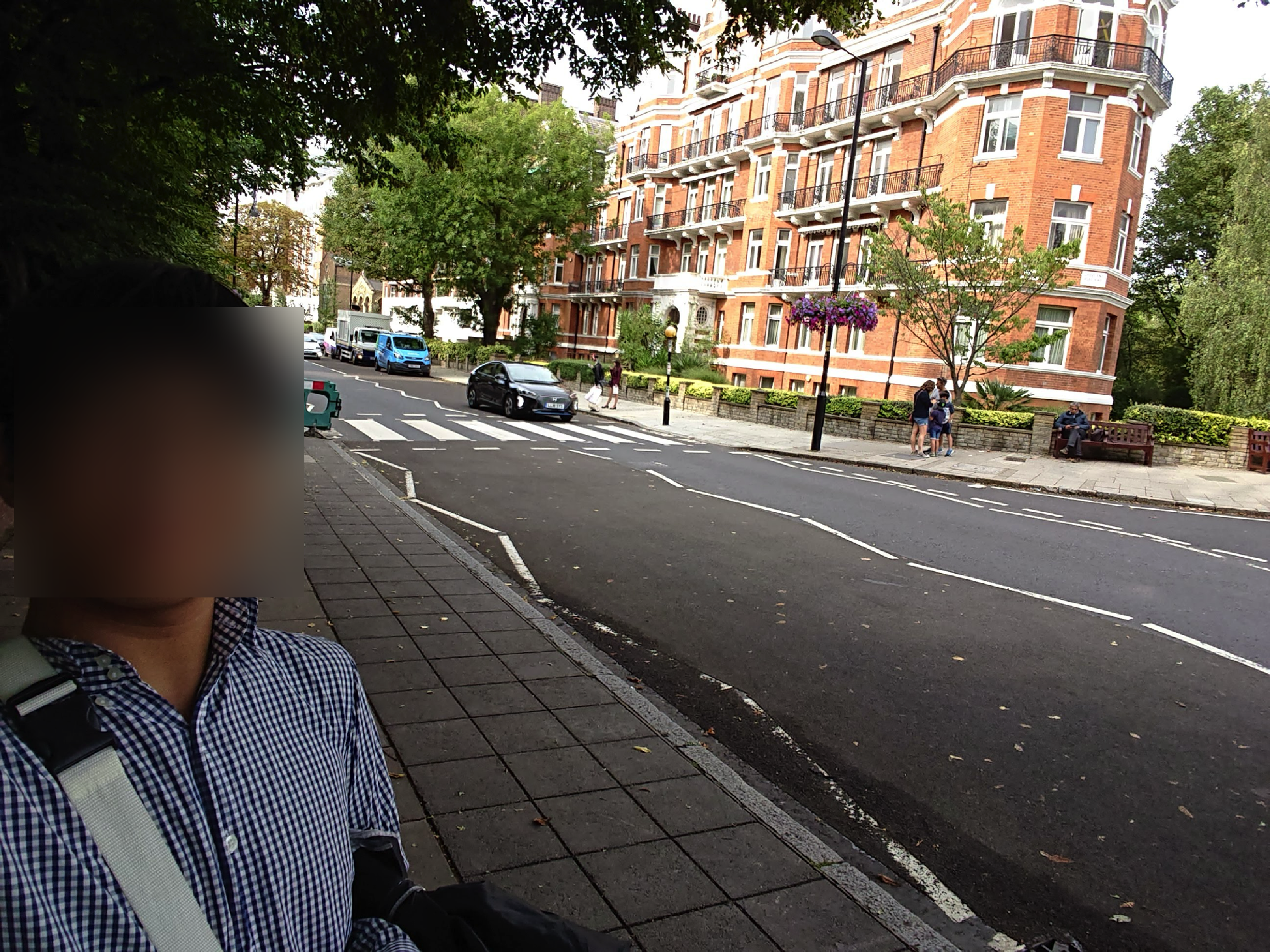 Abbey Road가 보이는 셀피 사진