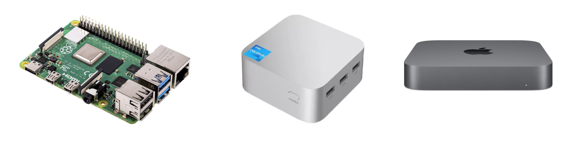 라즈베리파이 - N100 minipc - MacMini2018