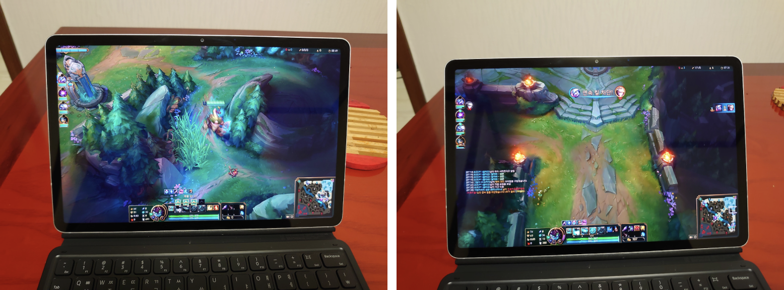 Parsec을 사용해 원격 데스크톱으로 League Of Legends를 플레이하는 화면