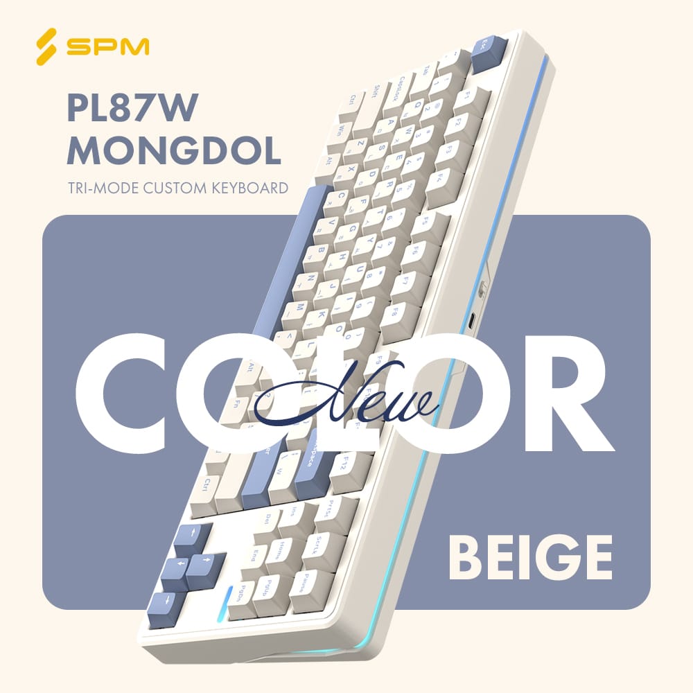 SPM PL87W 몽돌: 실용적이고 감각적인 무선 텐키리스 키보드