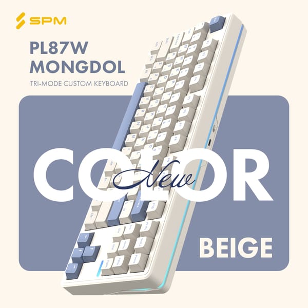 SPM PL87W 몽돌: 실용적이고 감각적인 무선 텐키리스 키보드